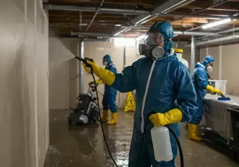 Basement Sanitization and Antimicrobial Treatment process in Stanley, WI